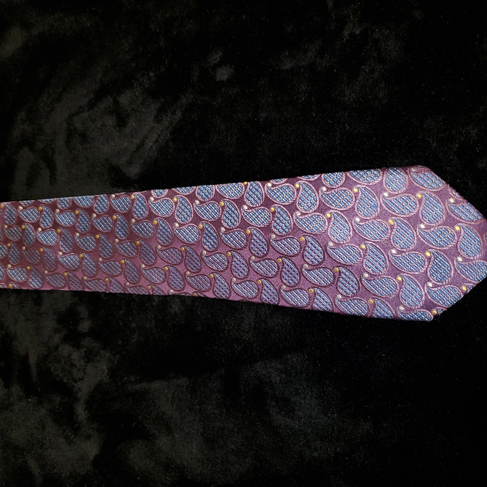 NWOT Santorelli Purple Patterned Tie